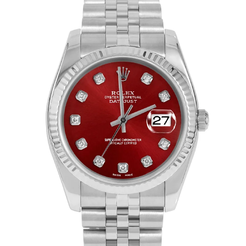 Rolex Datejust 36mm | 116234-RED-DIA-AM-FLT-JBL