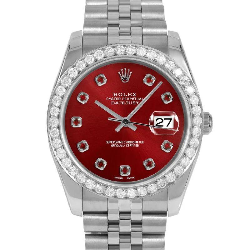 Rolex Datejust 36mm | 116234-RED-RBY-AM-25CT-JBL