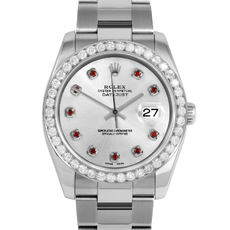 Rolex Datejust 36mm | 116234-SLV-RBY-AM-25CT-OYS