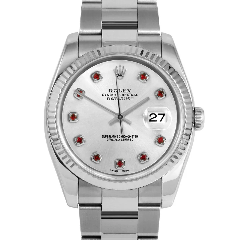 Rolex Datejust 36mm | 116234-SLV-RBY-AM-FLT-OYS