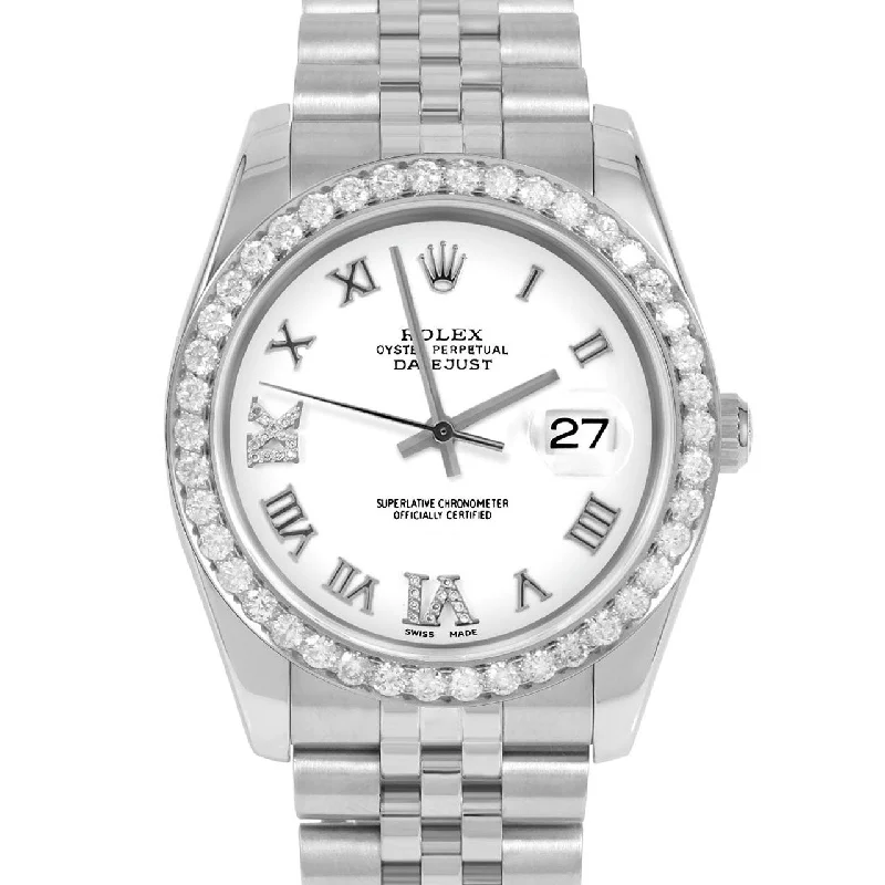 Rolex Datejust 36mm | 116234-WHT-RDR69-25CT-JBL