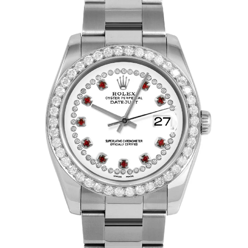 Rolex Datejust 36mm | 116234-WHT-STRR-25CT-OYS