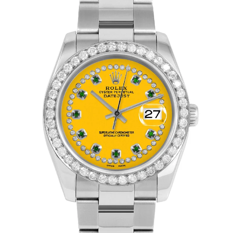 Rolex Datejust 36mm | 116234-YLW-STRE-25CT-OYS