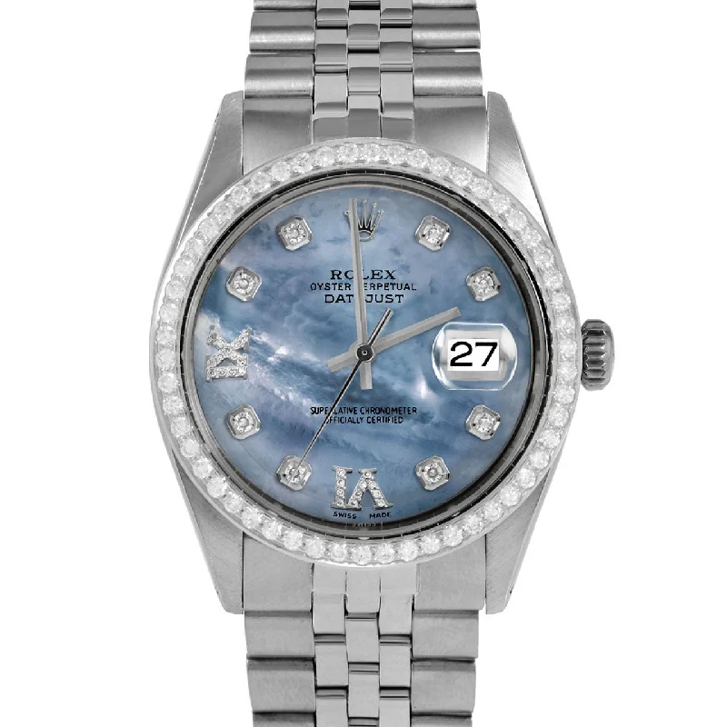 Rolex Datejust 36mm | 1601-SS-BLMOP-8DR69-BDS-JBL