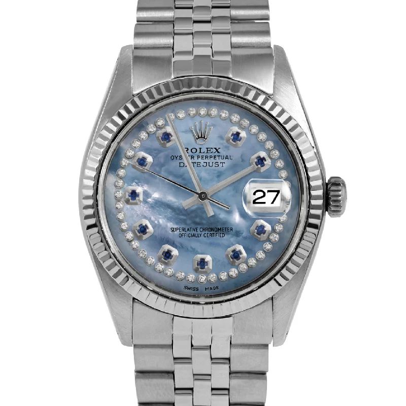 Rolex Datejust 36mm | 1601-SS-BLMOP-STRS-FLT-JBL