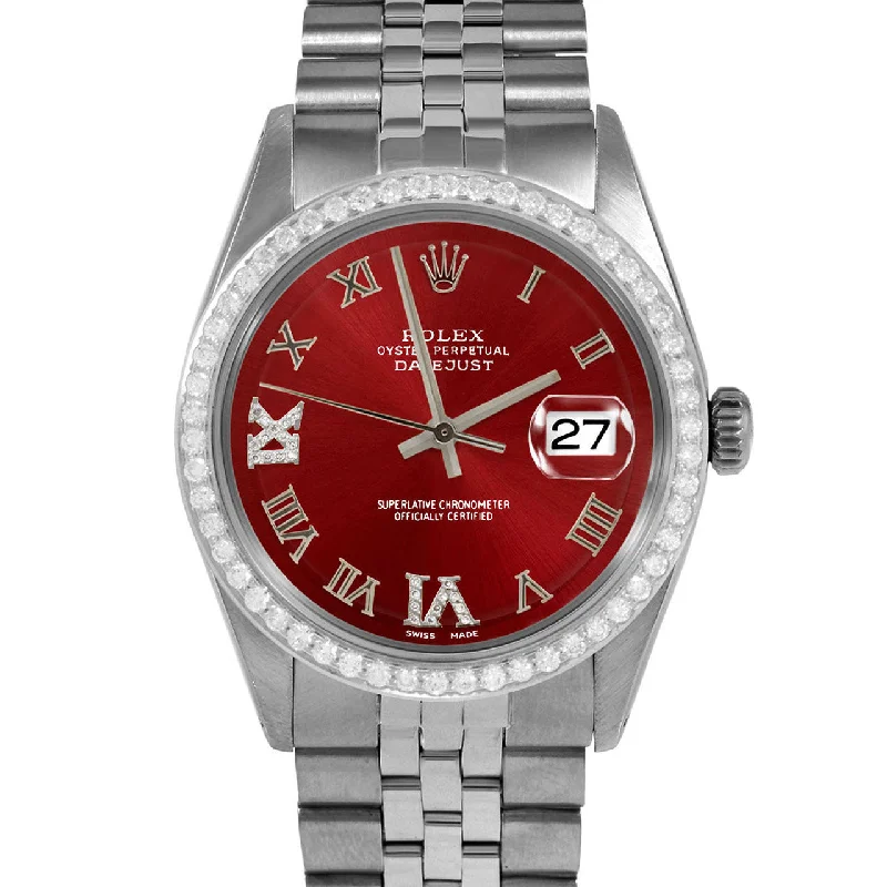 Rolex Datejust 36mm | 1601-SS-RED-RDR69-BDS-JBL