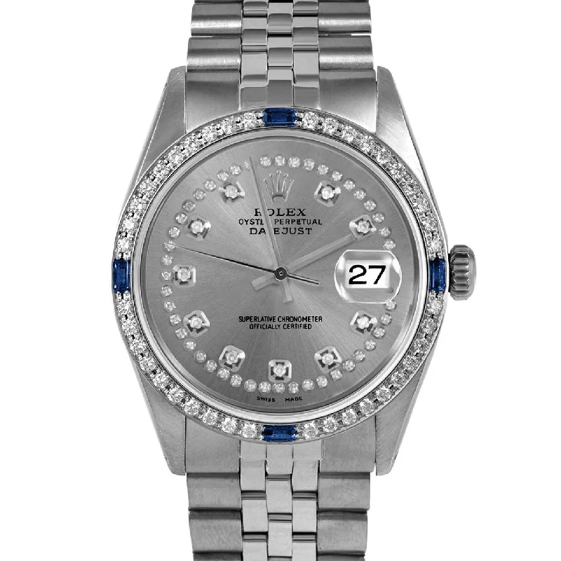 Rolex Datejust 36mm | 1601-SS-SLT-STRD-4SPH-JBL