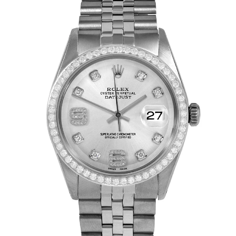 Rolex Datejust 36mm | 1601-SS-SLV-8DA69-BDS-JBL