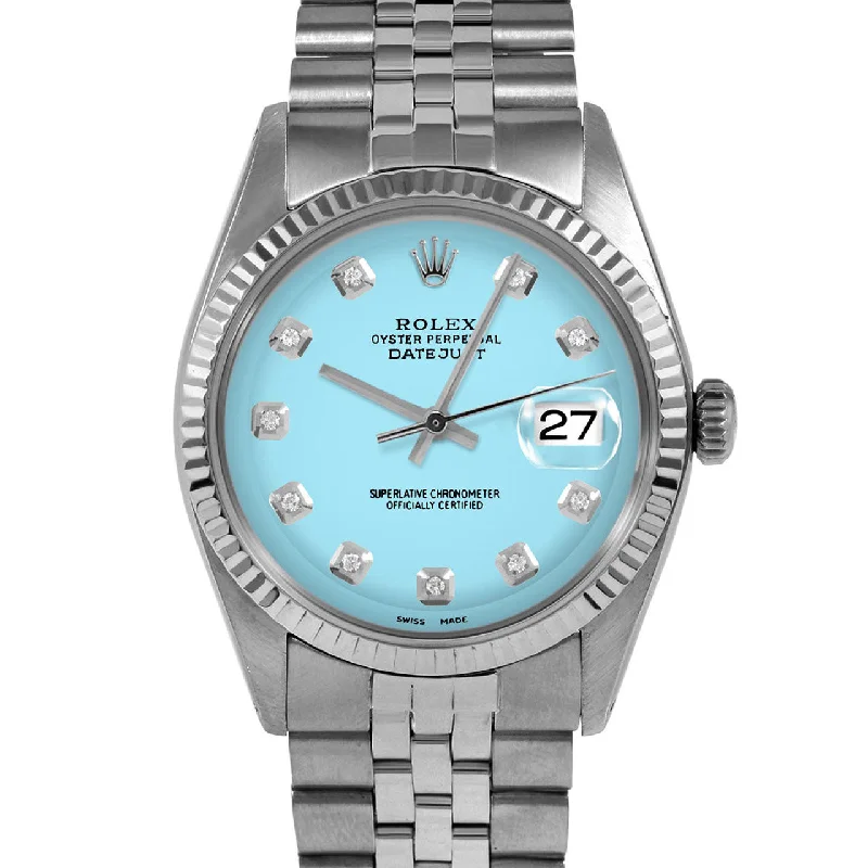 Rolex Datejust 36mm | 1601-SS-TRQ-DIA-AM-FLT-JBL