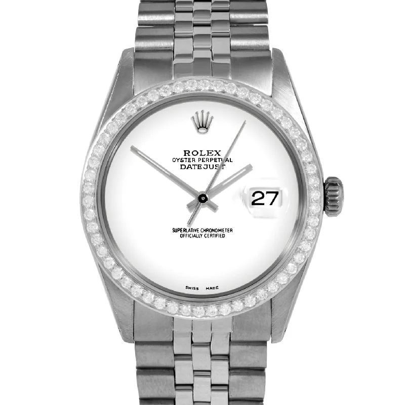 Rolex Datejust 36mm | 1601-SS-WHT-NOHM-BDS-JBL