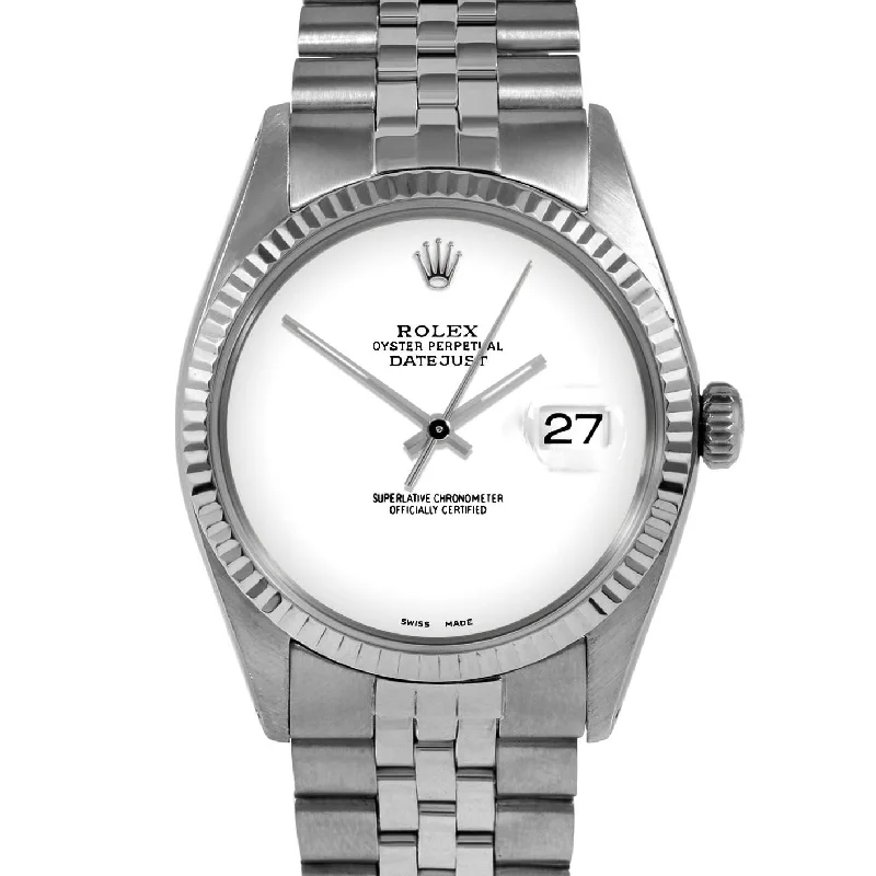 Rolex Datejust 36mm | 1601-SS-WHT-NOHM-FLT-JBL