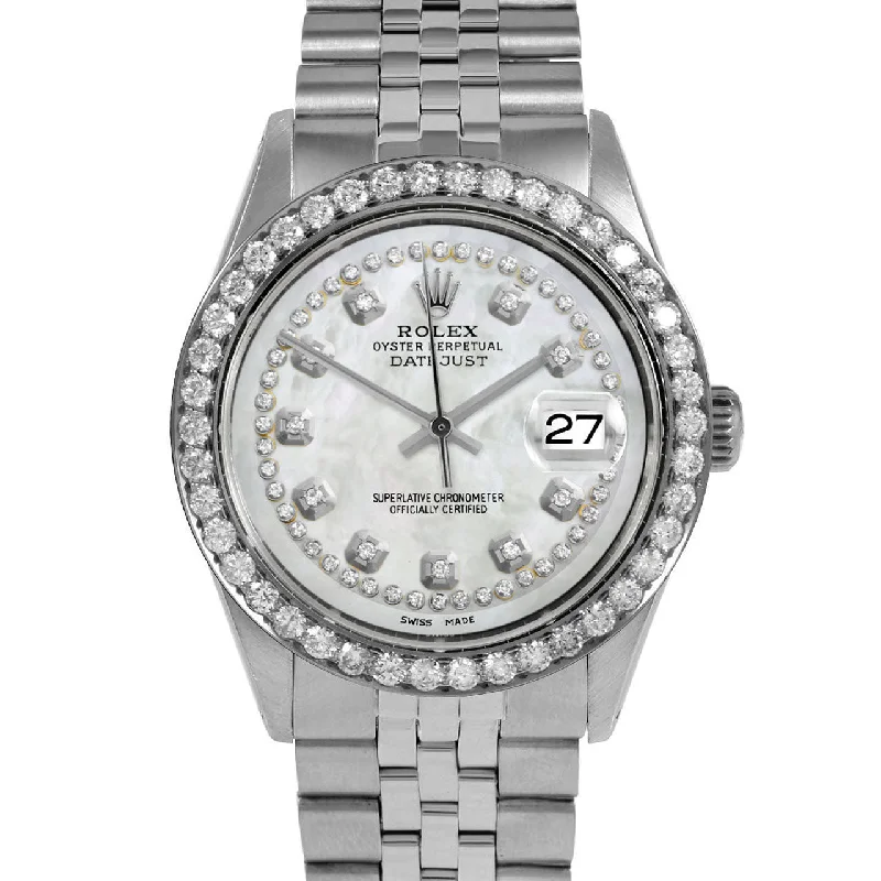 Rolex Datejust 36mm | 1601-SS-WMOP-STRD-25CT-JBL