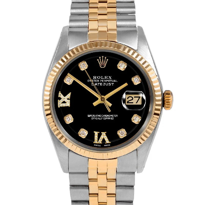 Rolex Datejust 36mm | 1601-TT-BLK-8DR69-FLT-JBL