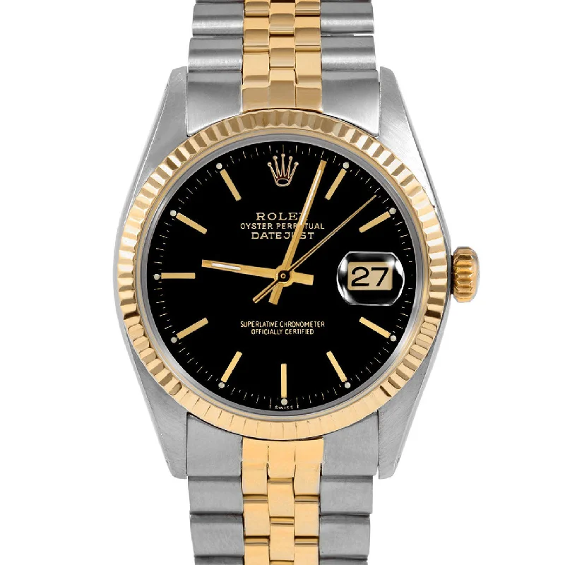 Rolex Datejust 36mm | 1601-TT-BLK-STK-FLT-JBL