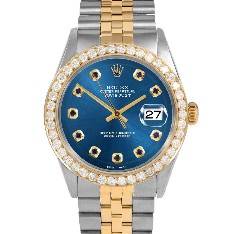 Rolex Datejust 36mm | 1601-TT-BLU-SPH-AM-25CT-JBL