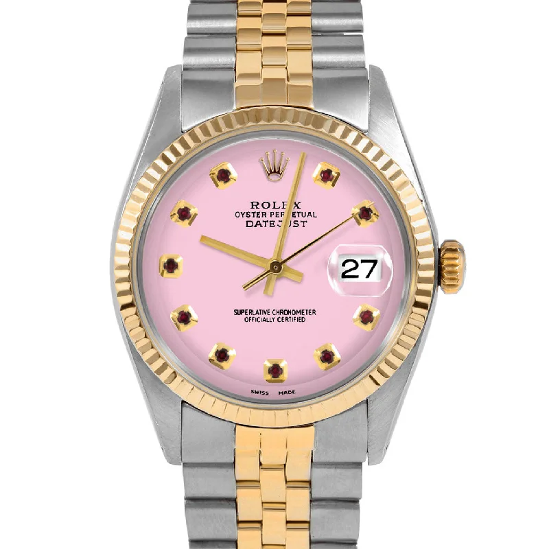 Rolex Datejust 36mm | 1601-TT-PNK-RBY-AM-FLT-JBL