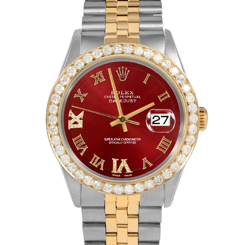 Rolex Datejust 36mm | 1601-TT-RED-RDR69-25CT-JBL