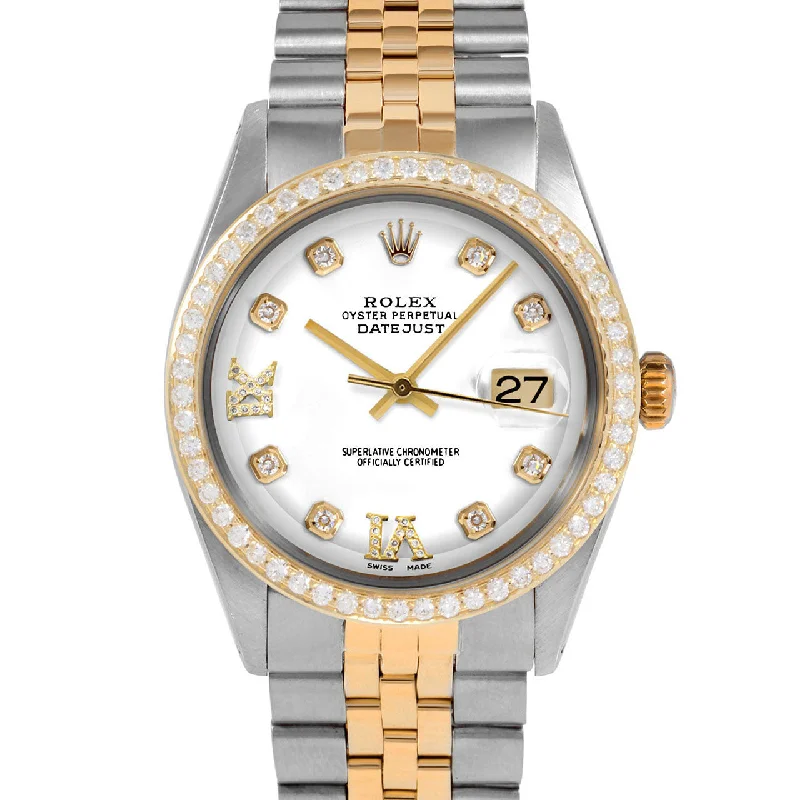 Rolex Datejust 36mm | 1601-TT-WHT-8DR69-BDS-JBL