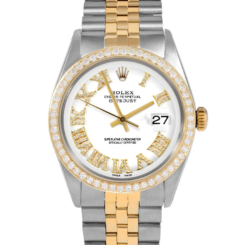 Rolex Datejust 36mm | 1601-TT-WHT-FDR-BDS-JBL