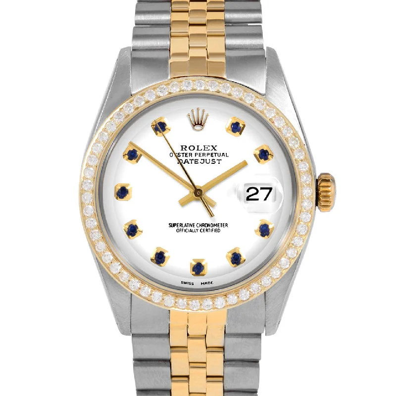 Rolex Datejust 36mm | 1601-TT-WHT-SPH-AM-BDS-JBL