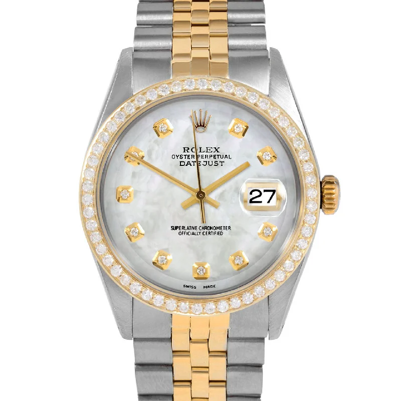 Rolex Datejust 36mm | 1601-TT-WMOP-DIA-AM-BDS-JBL