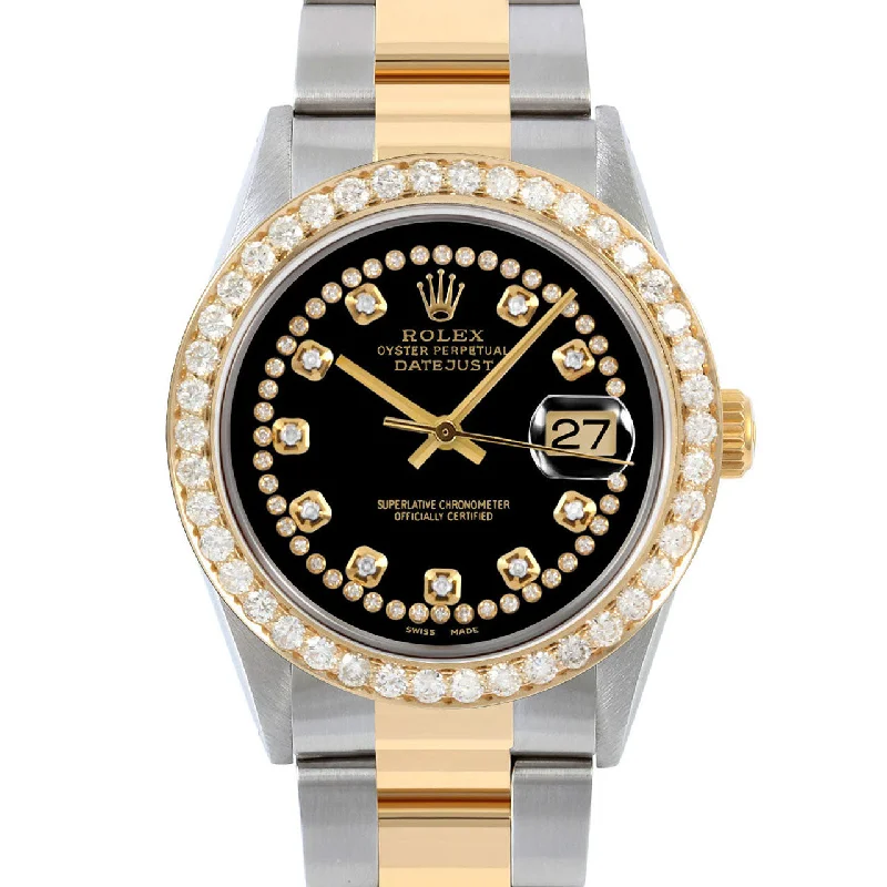 Rolex Datejust 36mm | 16013-BLK-STRD-25CT-OYS