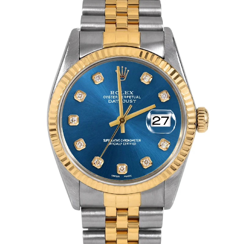 Rolex Datejust 36mm | 16013-BLU-DIA-AM-FLT-JBL