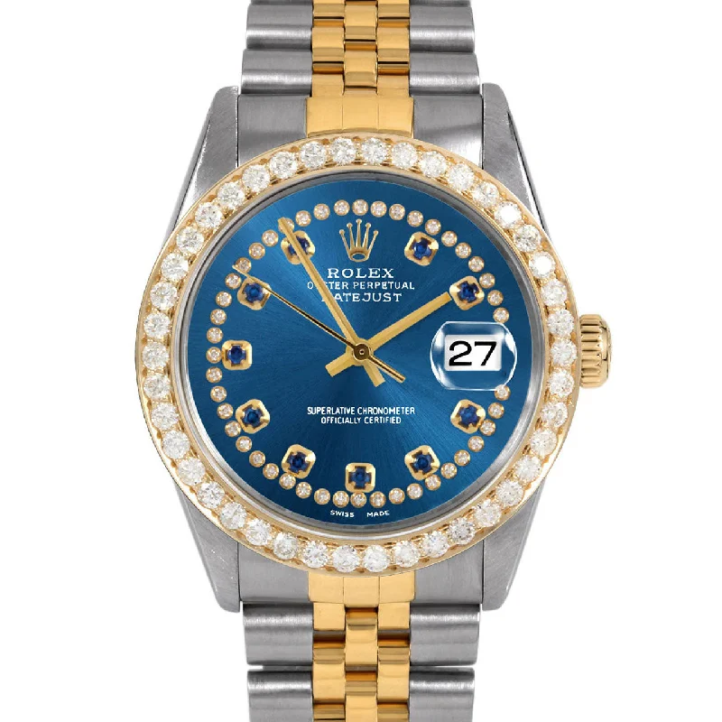 Rolex Datejust 36mm | 16013-BLU-STRS-25CT-JBL