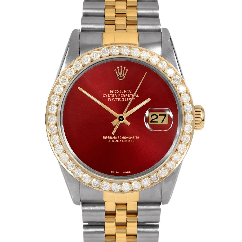 Rolex Datejust 36mm | 16013-RED-NOHM-25CT-JBL