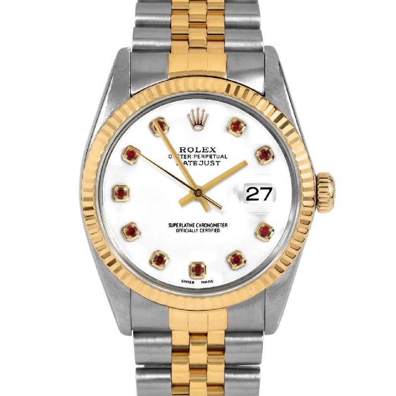 Rolex Datejust 36mm | 16013-WHT-RBY-AM-FLT-JBL