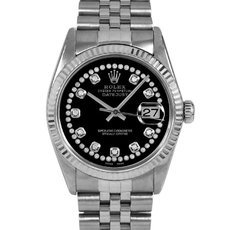 Rolex Datejust 36mm | 16014-BLK-STRD-FLT-JBL