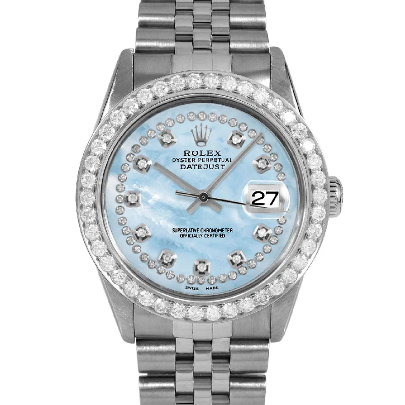 Rolex Datejust 36mm | 16014-LBMOP-STRD-25CT-JBL