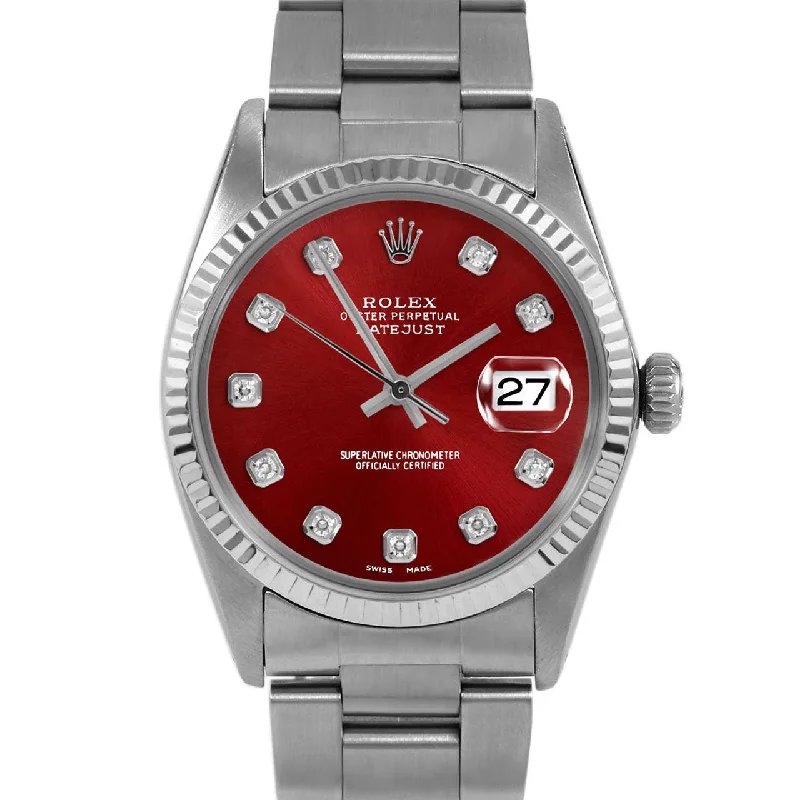 Rolex Datejust 36mm | 16014-RED-DIA-AM-FLT-OYS