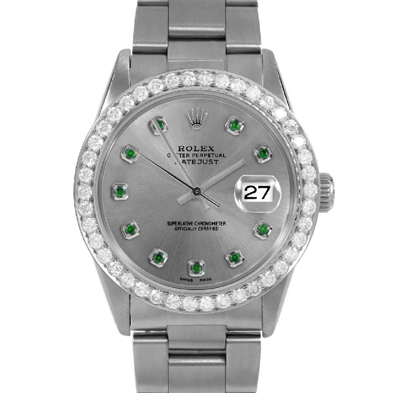 Rolex Datejust 36mm | 16014-SLT-EMD-AM-25CT-OYS