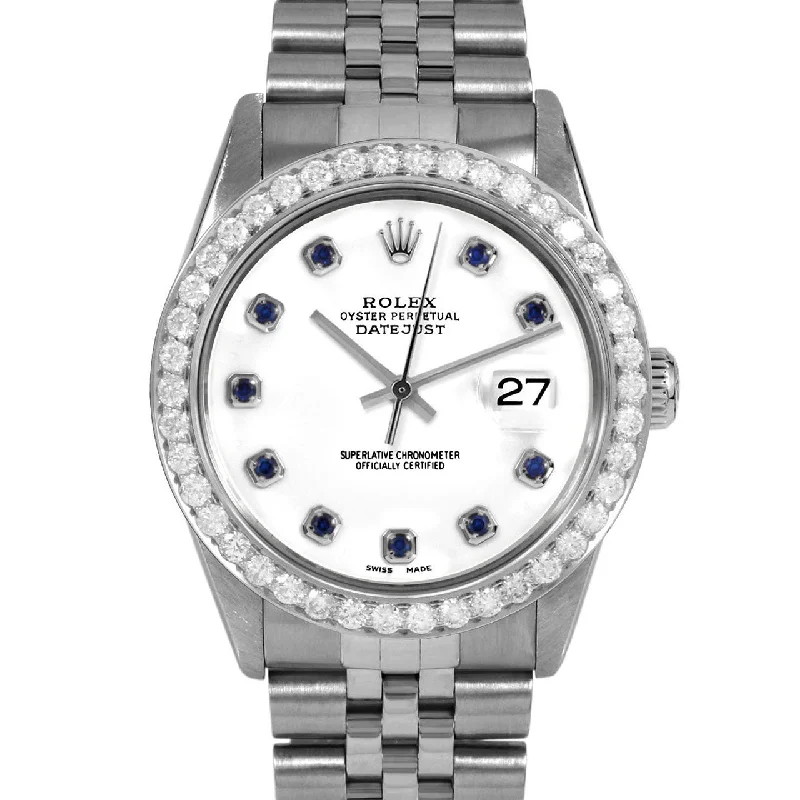 Rolex Datejust 36mm | 16014-WHT-SPH-AM-25CT-JBL