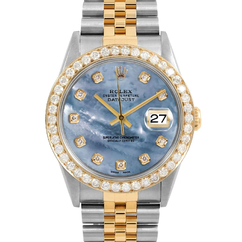 Rolex Datejust 36mm | 16233-BLMOP-DIA-AM-25CT-JBL