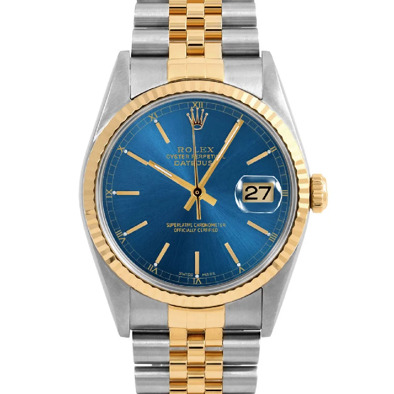 Rolex Datejust 36mm | 16233-BLU-STK-FLT-JBL