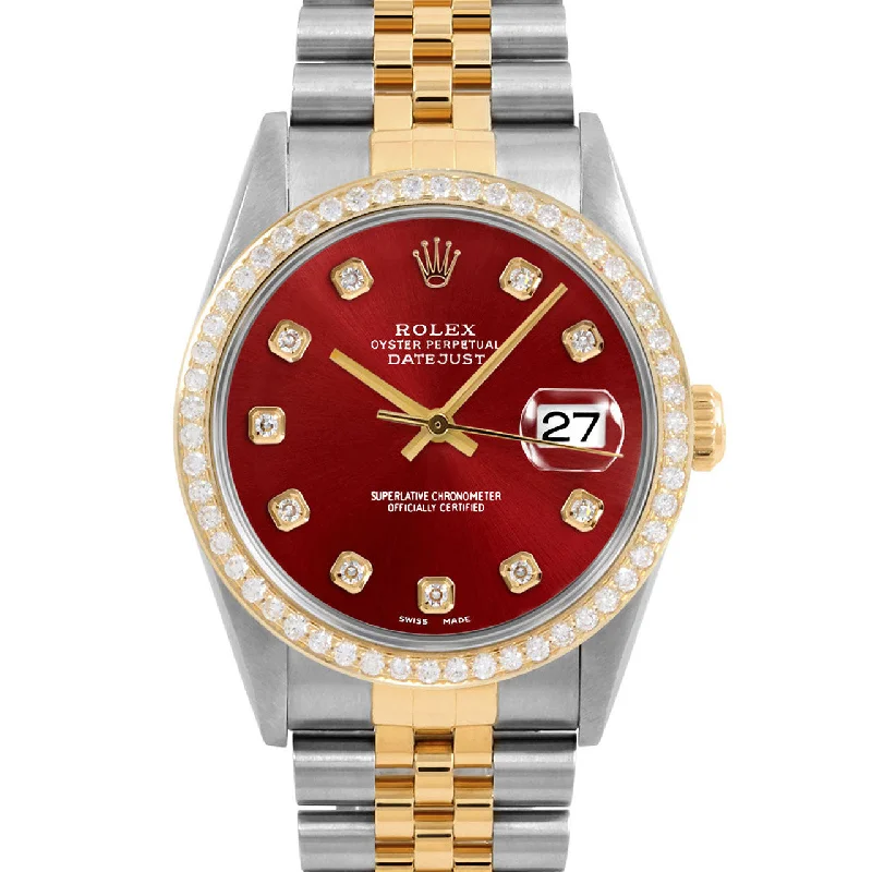 Rolex Datejust 36mm | 16233-RED-DIA-AM-BDS-JBL