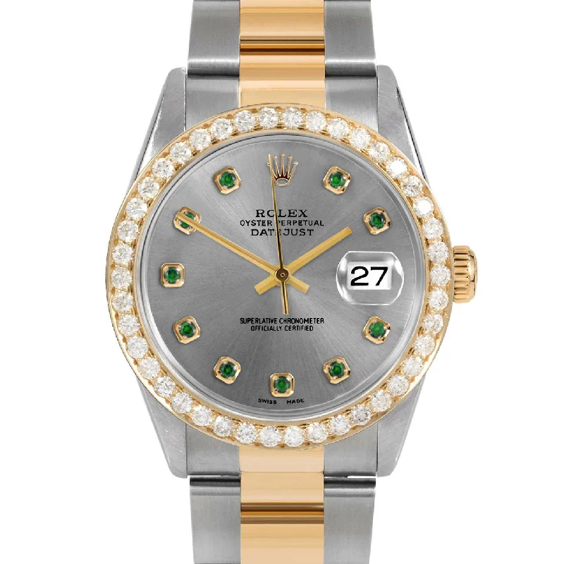 Rolex Datejust 36mm | 16233-SLT-EMD-AM-25CT-OYS