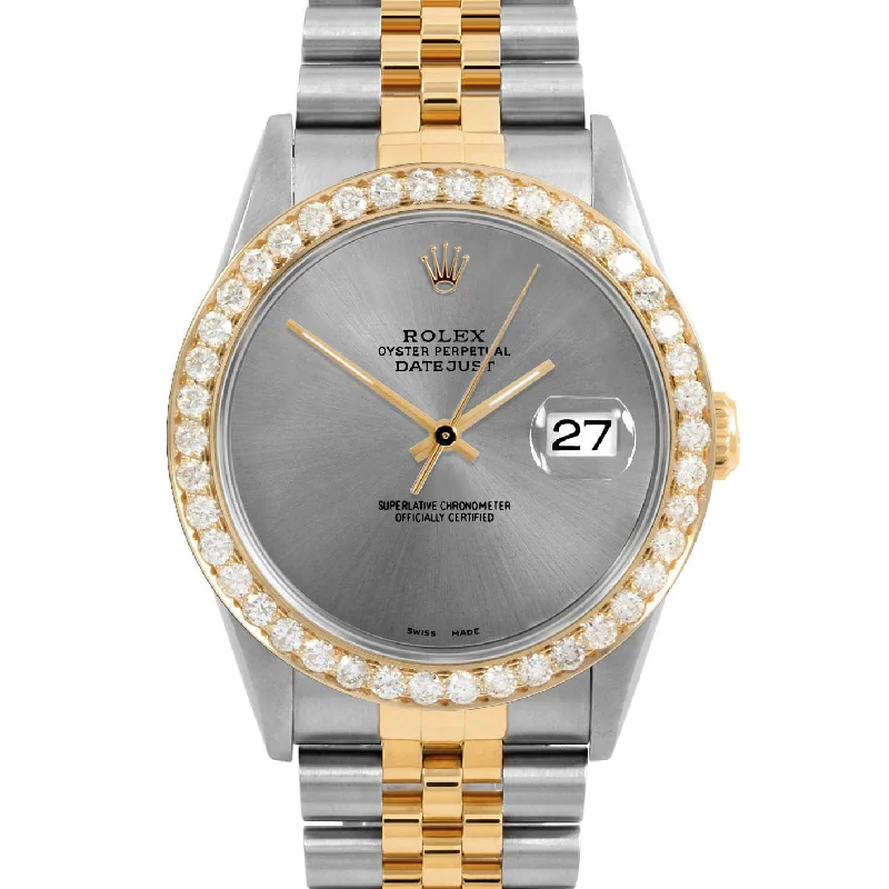 Rolex Datejust 36mm | 16233-SLT-NOHM-25CT-JBL