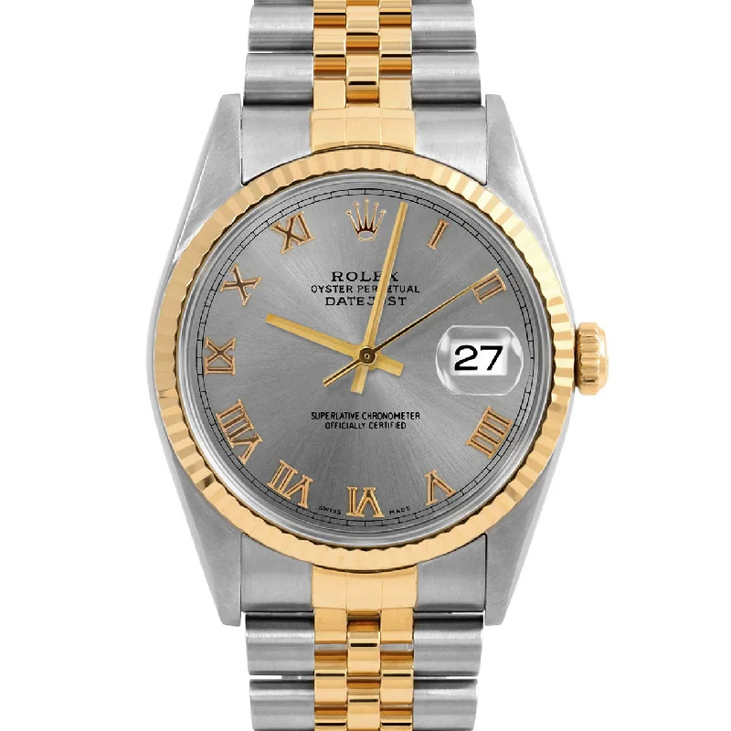 Rolex Datejust 36mm | 16233-SLT-ROM-FLT-JBL