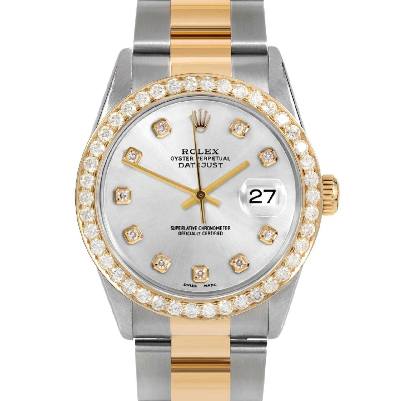 Rolex Datejust 36mm | 16233-SLV-DIA-AM-25CT-OYS