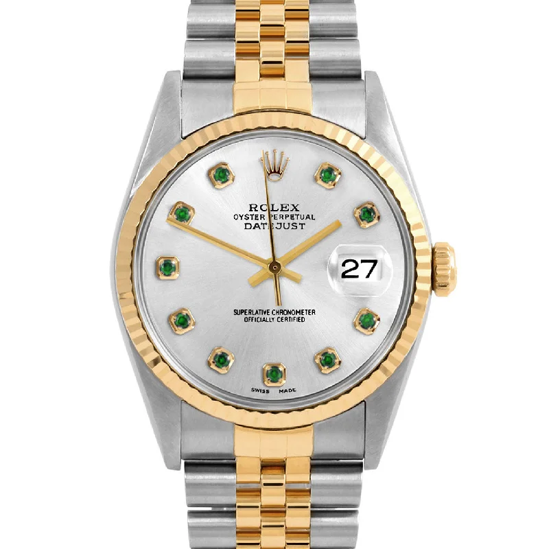 Rolex Datejust 36mm | 16233-SLV-EMD-AM-FLT-JBL