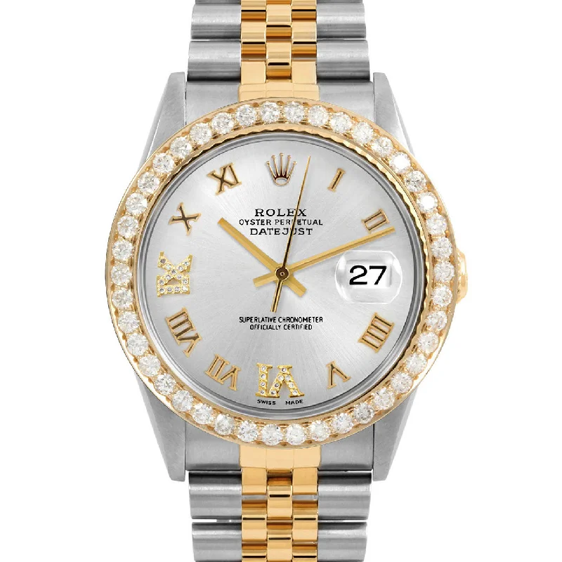 Rolex Datejust 36mm | 16233-SLV-RDR69-25CT-JBL