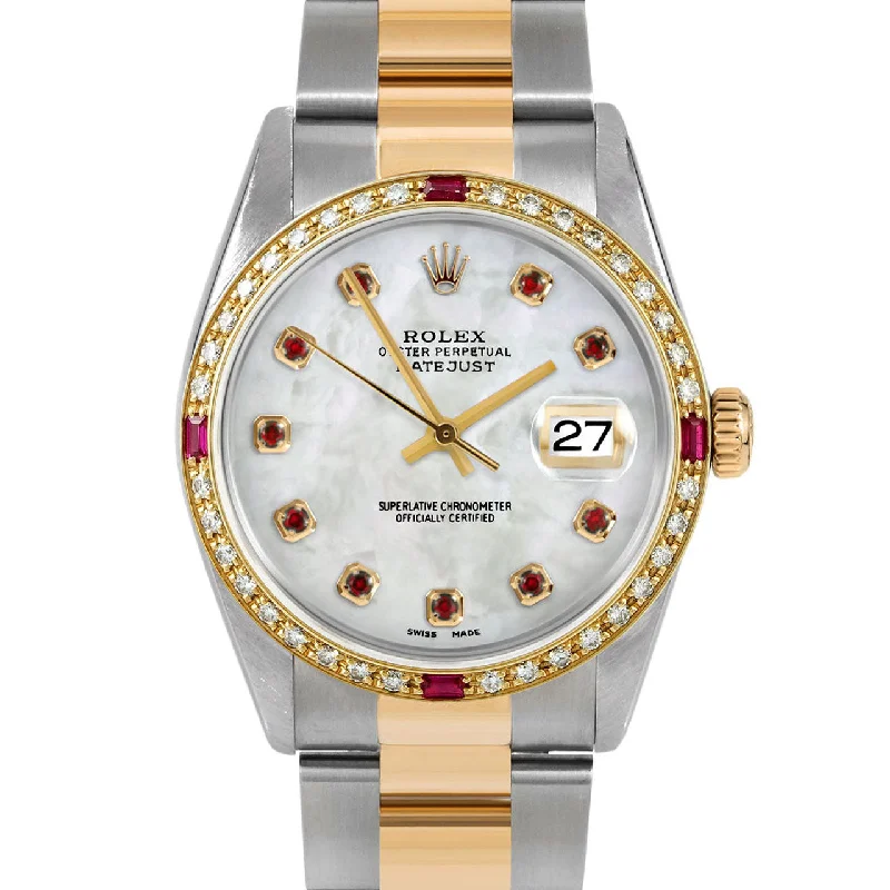 Rolex Datejust 36mm | 16233-WMOP-RBY-AM-4RBY-OYS