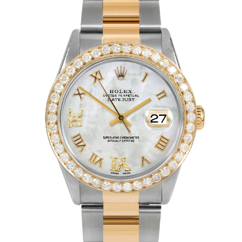 Rolex Datejust 36mm | 16233-WMOP-RDR69-25CT-OYS