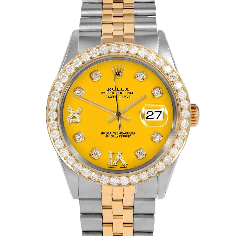 Rolex Datejust 36mm | 16233-YLW-8DR69-25CT-JBL