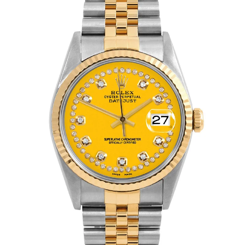 Rolex Datejust 36mm | 16233-YLW-STRD-FLT-JBL