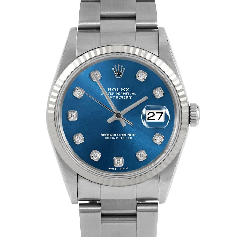 Rolex Datejust 36mm | 16234-BLU-DIA-AM-FLT-OYS