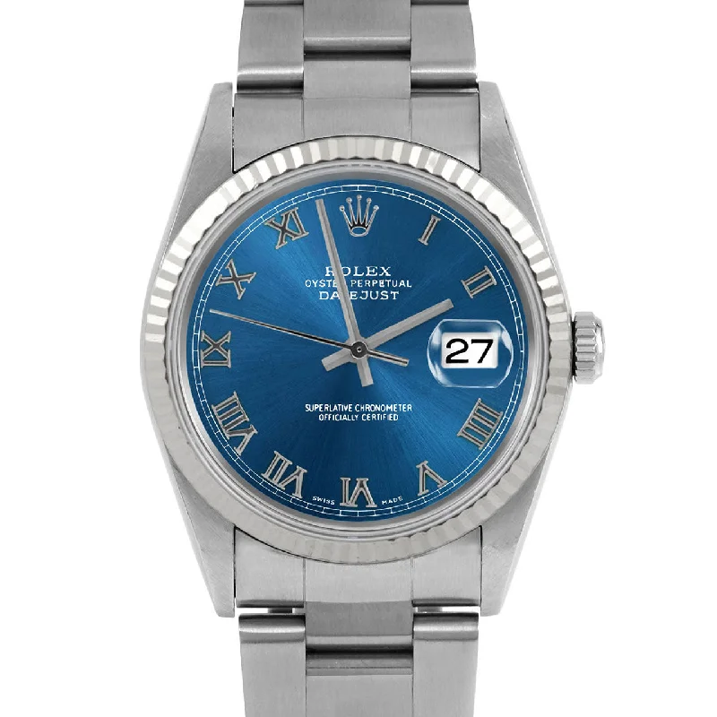 Rolex Datejust 36mm | 16234-BLU-ROM-FLT-OYS